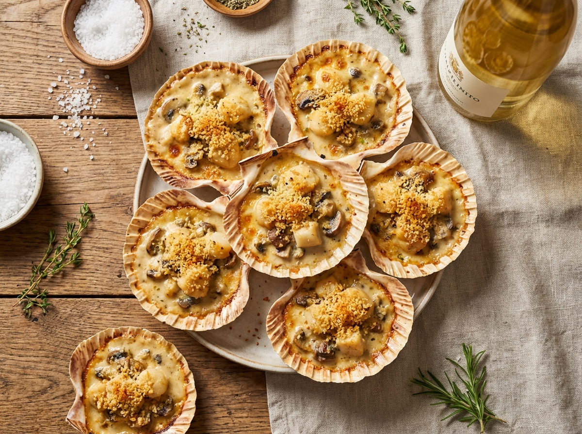 Recette Coquilles Saint-Jacques Façon Renée