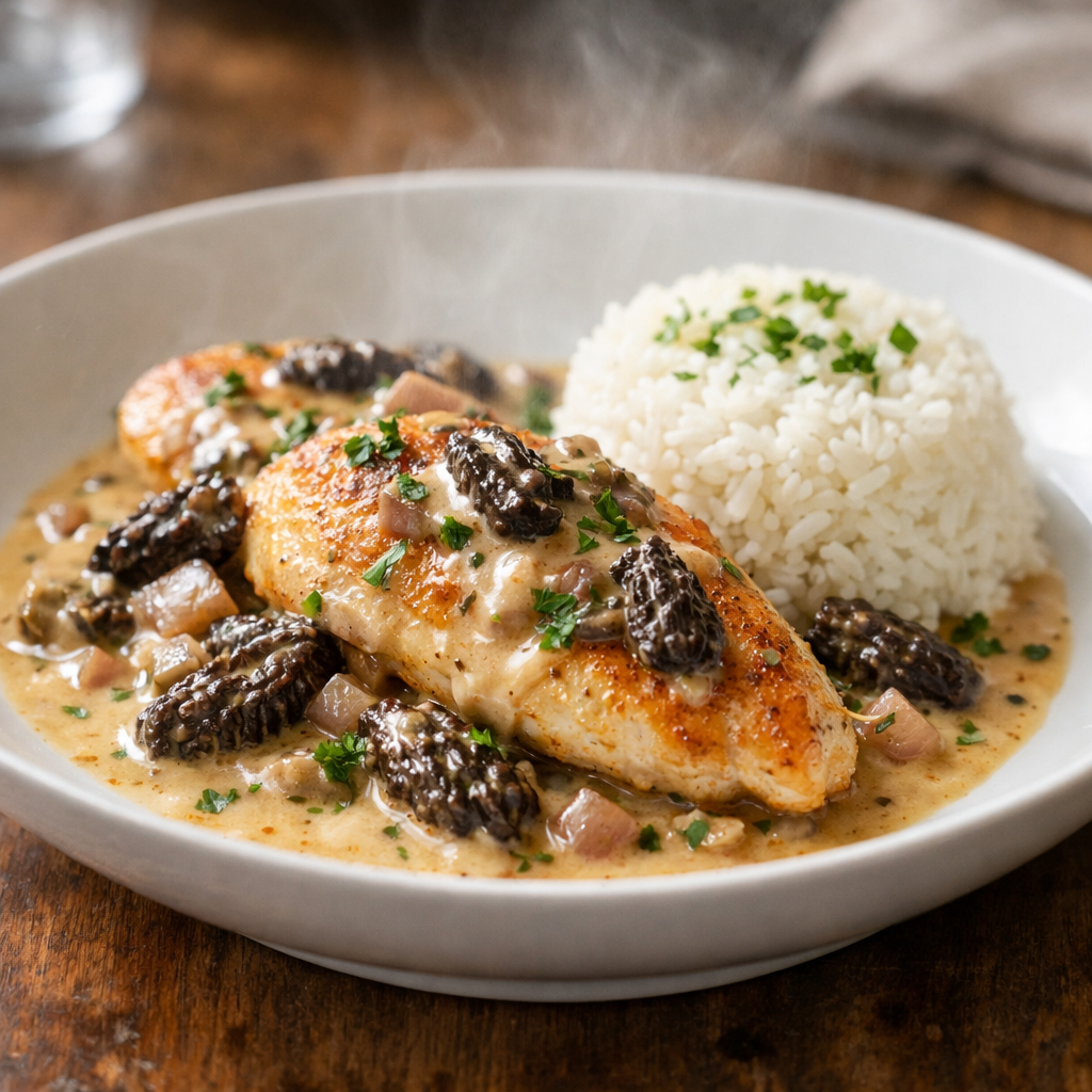 Poulet aux morilles & vin jaune — Photo 2